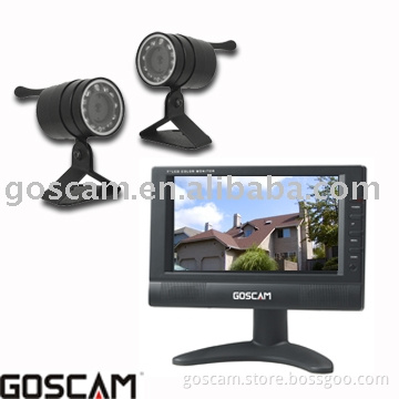 2.4GHz 1plus2 Day/Night Wireless Camera with LCD Monitor  8103AE2